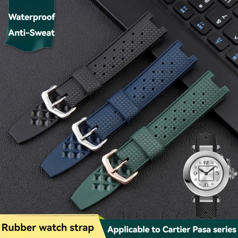 Gummi-Herrenuhrenarmband für C – Cartier Watch Ballon Bleu Bewertung und Preis
